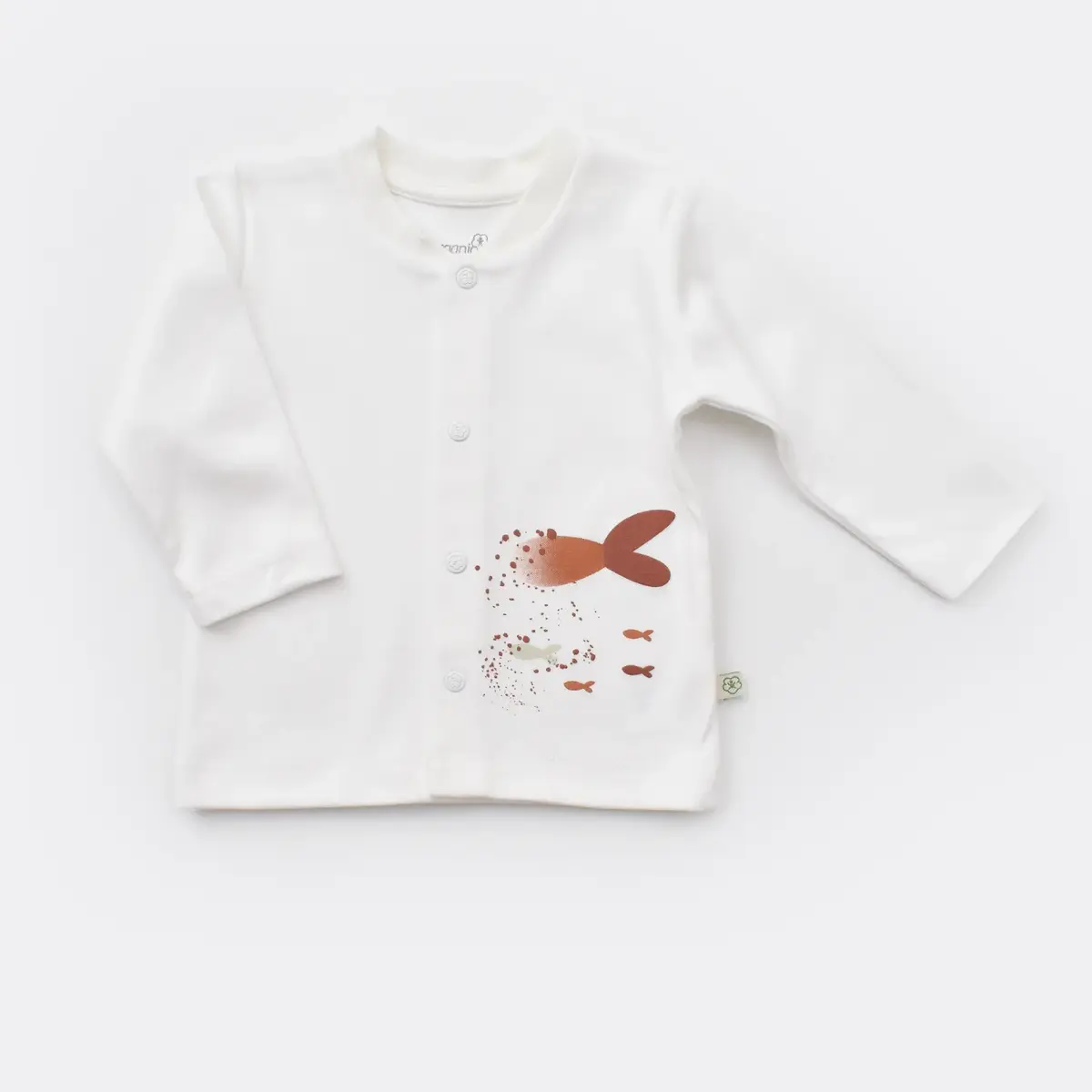 Bibaby Organik Zıbın Takımı Battaniyeli Tüllü Magic Starfish Latte