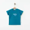 Bebolly T-shirt Happy Baskılı Turkuaz