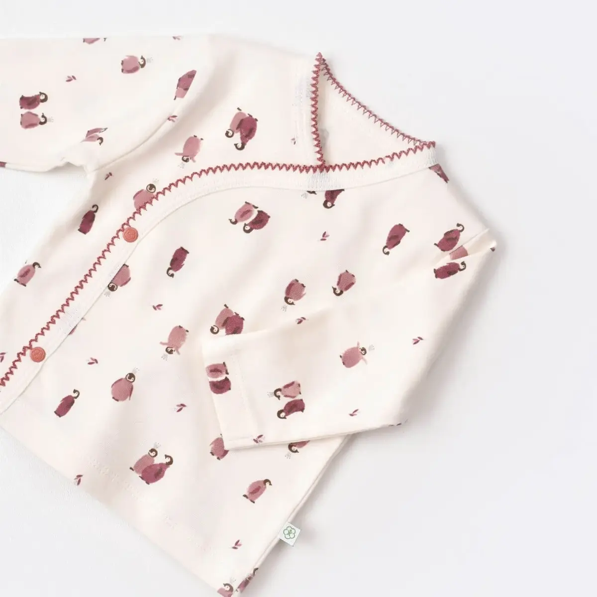 Bibaby Organik Zıbın Takımı 3lü Little Love Rose Dry