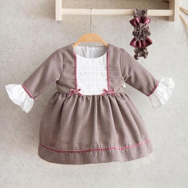 Miomini Elbise Saç Bantlı Simli Kazayağı Robası Nervüllü Bordo