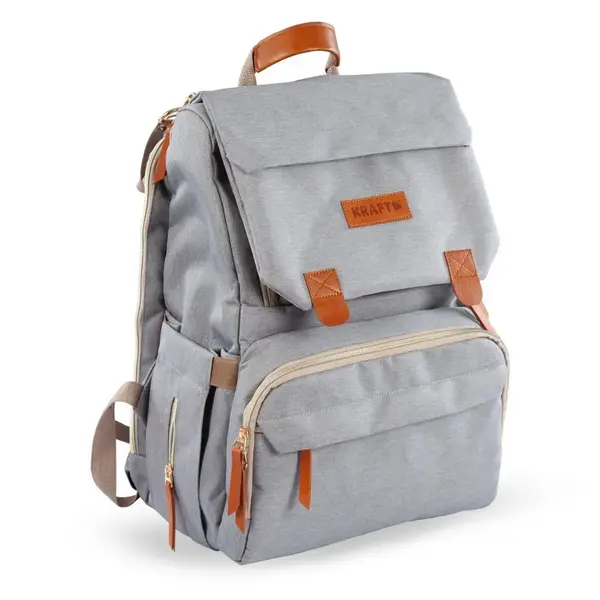 Kraft Moon Anne Bebek Bakım Sırt Çantası Açık Gri