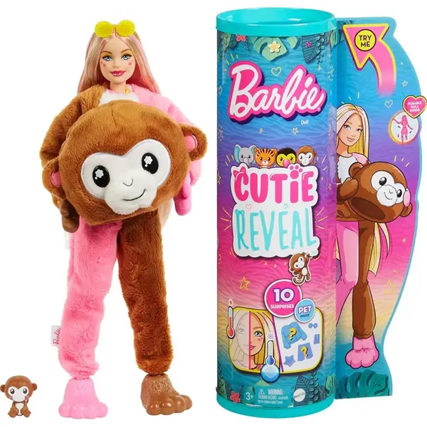 Barbie Cutie Reveal Bebekler Barbie Tropikal Orman Serisi