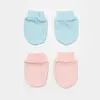 Bibaby Organik Eldiven 2li Always Happy Gül Kurusu - Mint