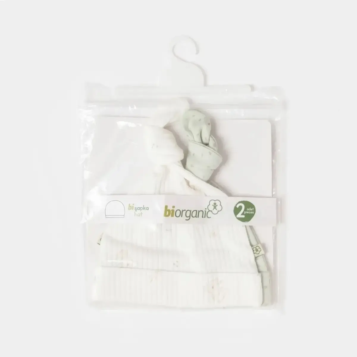 Bibaby Organik Şapka 2li Koala Jungle Mint