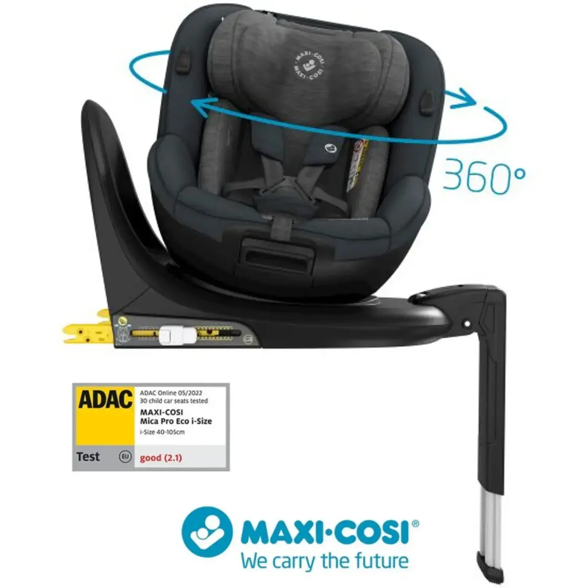 Maxi-Cosi Mica Pro Eco I-Size Isofixli Oto Koltuğu 0-18 Kg Authentic Graphite