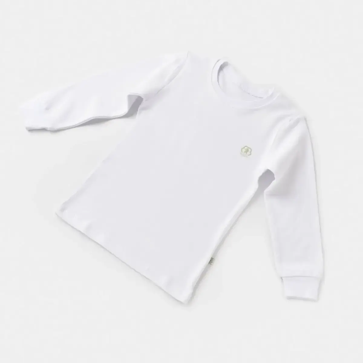 Bibaby Organik Sweatshirt Little Basic Beyaz