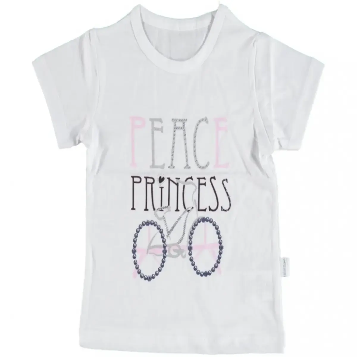 Bibaby T-Shirt Bimboo Peace Beyaz Bibaby T-Shirt Bimboo Peace Beyaz