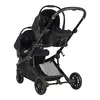 Prego 2223 Ibiza Plus Travel Sistem İkiz Bebek Arabası Siyah