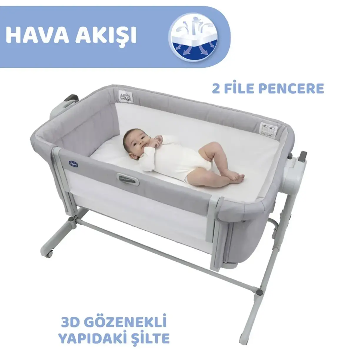 Chicco Next2Me Magic Evo Anne Yanı Beşik Desert Taupe