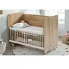 Pratik Sallanır Tekerlekli Anne Yanı Beşik 60X120 Ahşap