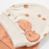 Bibaby Organik Şapka 2li Summer Fruit Light Cream Caramel