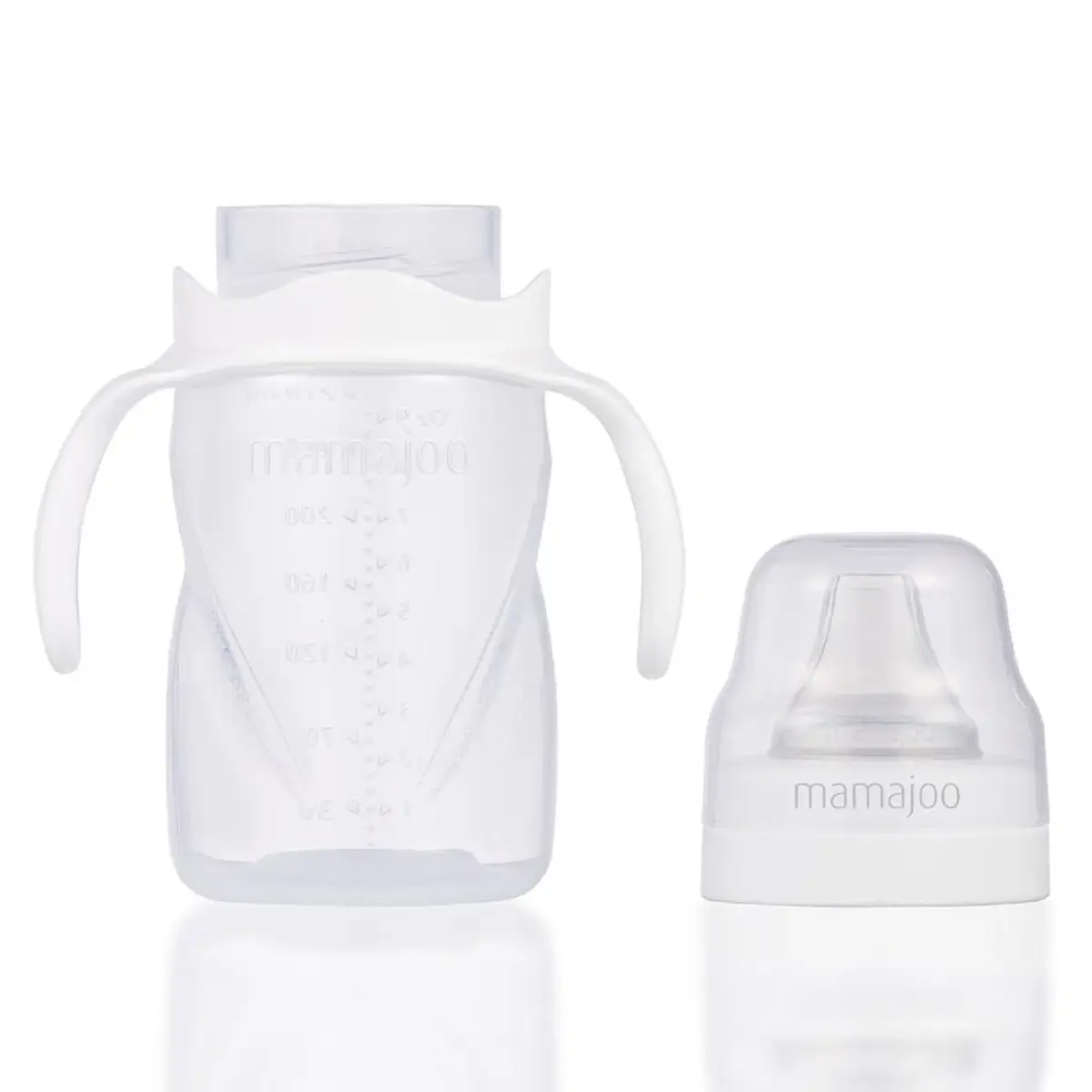 Mamajoo Kulplu Eğitici Bardak 270 ml Şeffaf