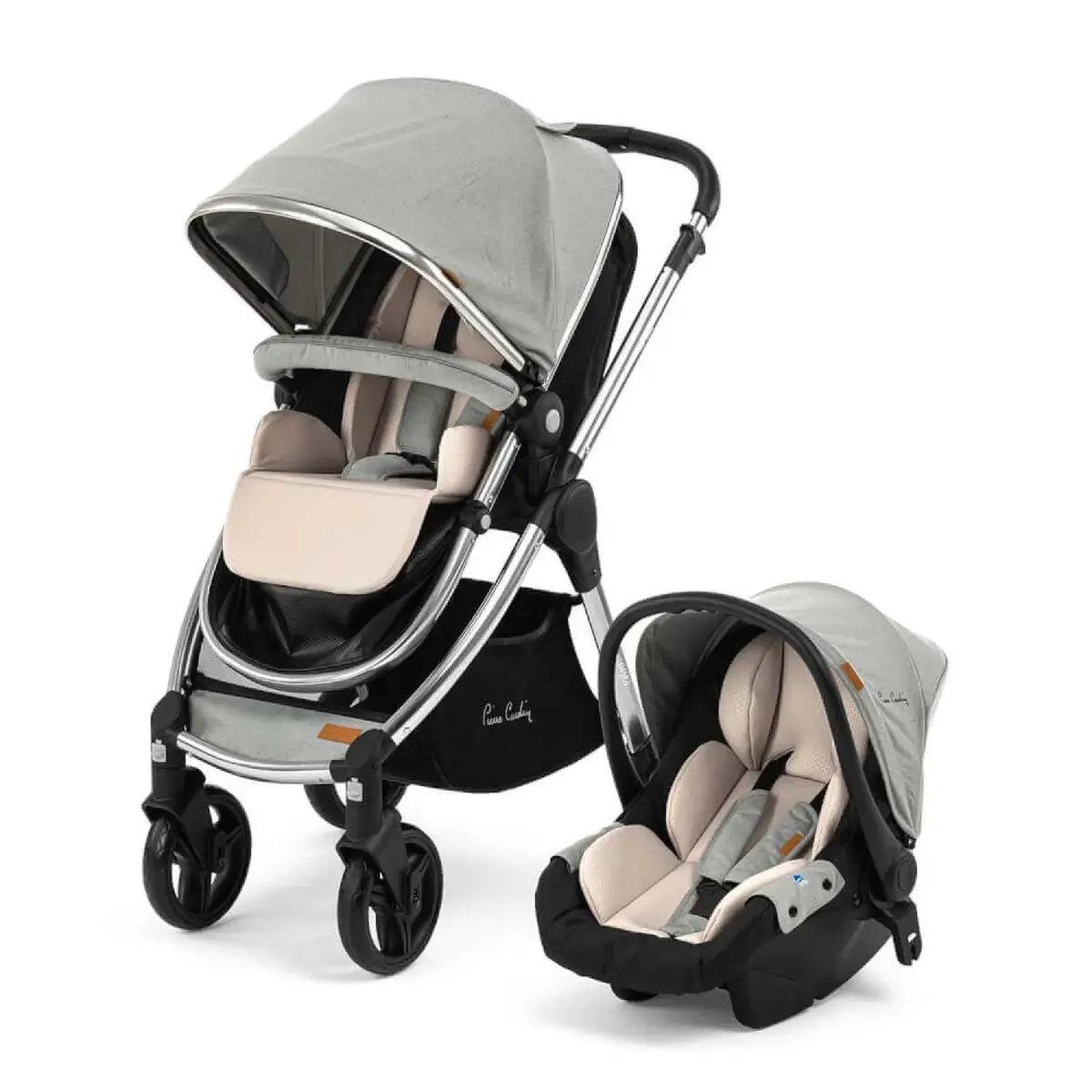 Pierre Cardin Voyager Travel Sistem Bebek Arabası Gri Pierre Cardin Voyager Travel Sistem Bebek Arabası Gri