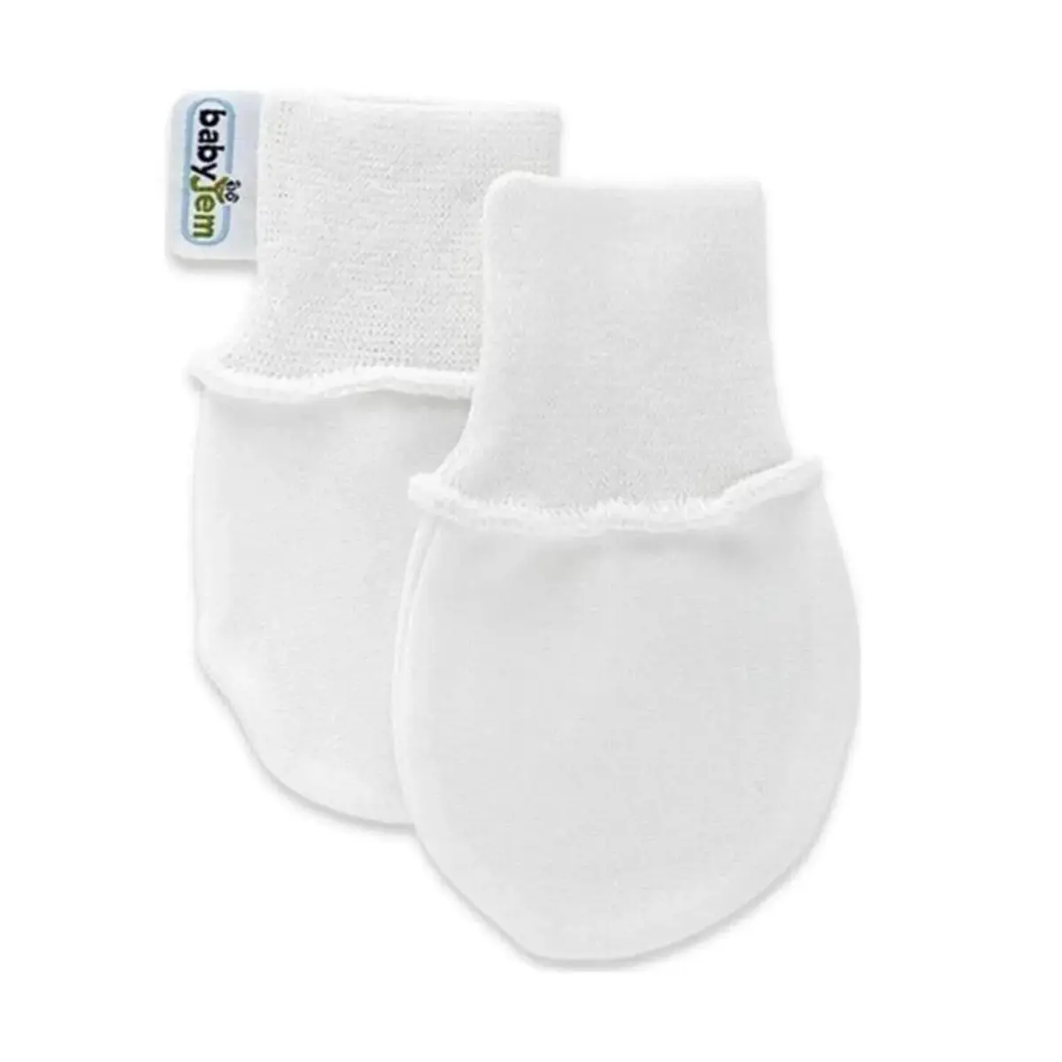 Babyjem Yenidoğan Eldiven Ribanalı Beyaz Babyjem Yenidoğan Eldiven Ribanalı Beyaz