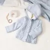 Bibaby Hırka Triko Desenli Welsoftlu Mavi