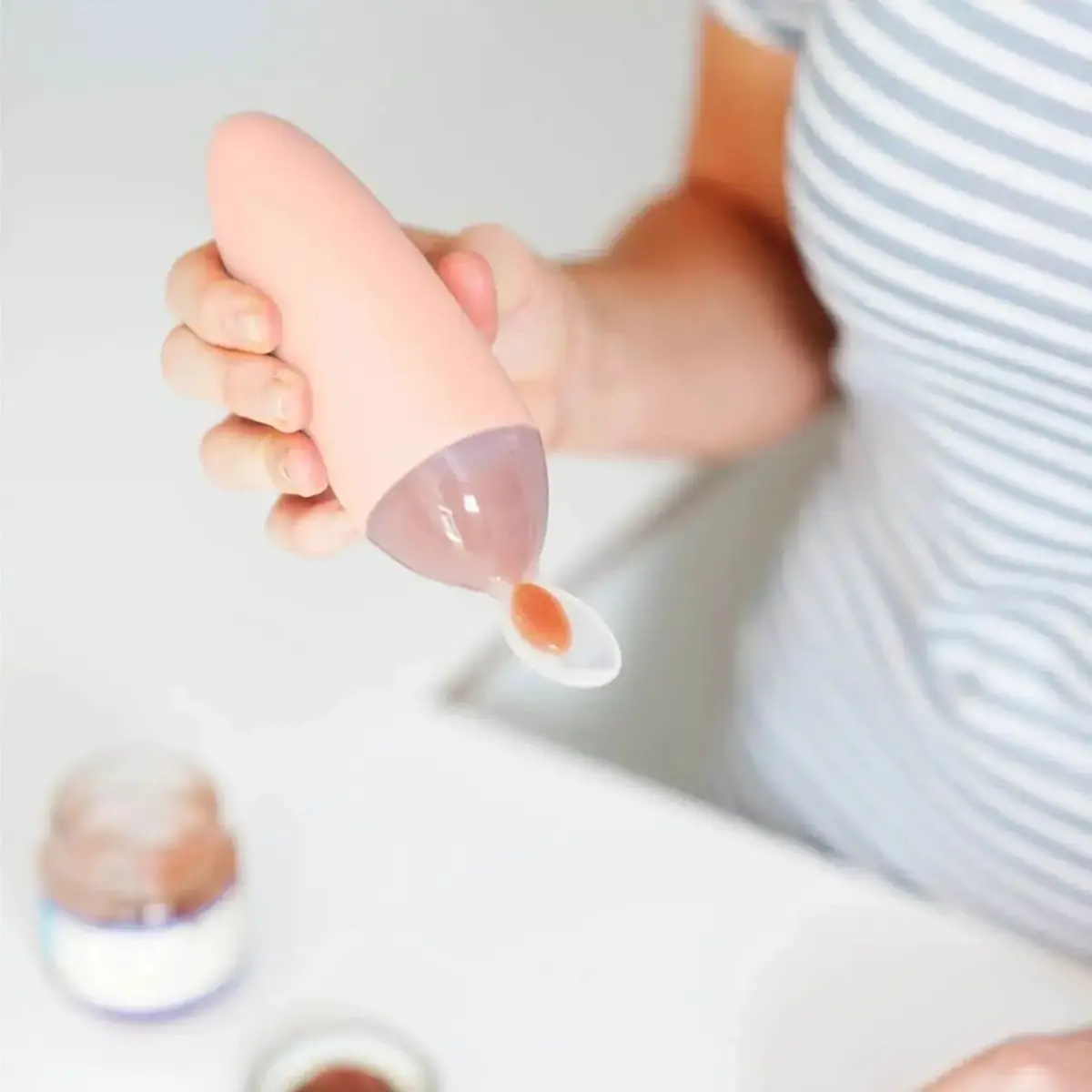 Boon Squirt Silikon Mama Kaşığı Turuncu