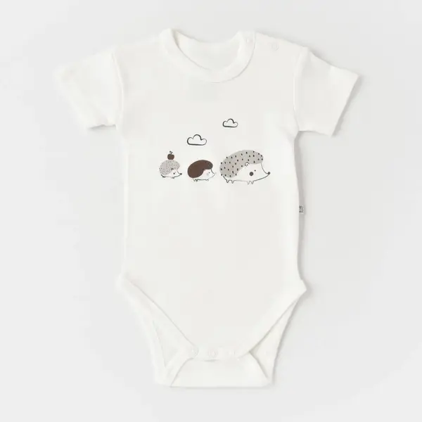 Bibaby Body Kısa Kol Summer Special Ekru