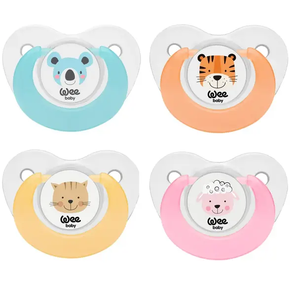 Wee Baby Emzik 2li Sevimli Hayvanlar No:2