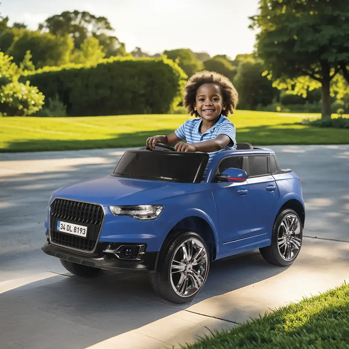 Dolu Pick-Up Akülü Araba Uzaktan Kumandalı 12 V Mavi