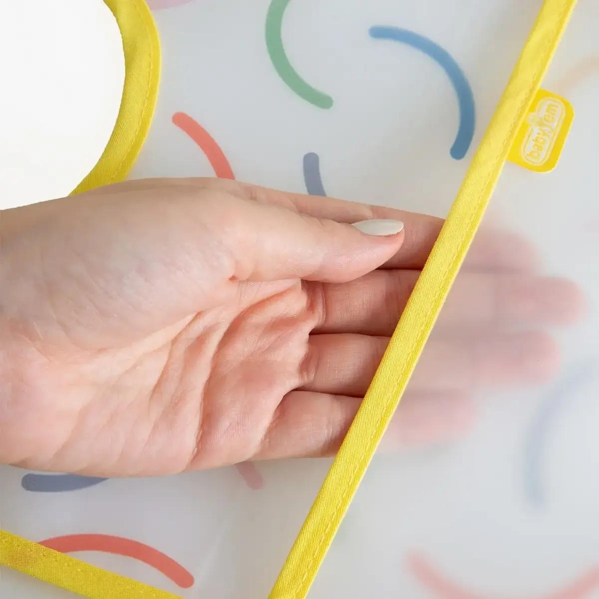 Babyjem Leke Tutmaz Önlük Sarı Gülen Yüz