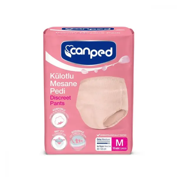 Canped Külotlu Mesane Pedi 10lu M Beden