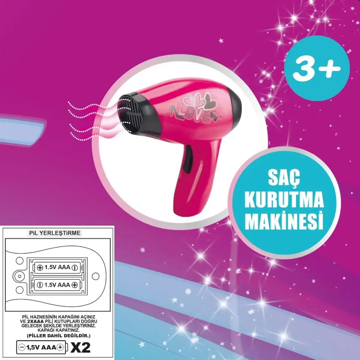 Vardem Pilli Saç Kurutma Makinalı Kartela Güzellik Seti