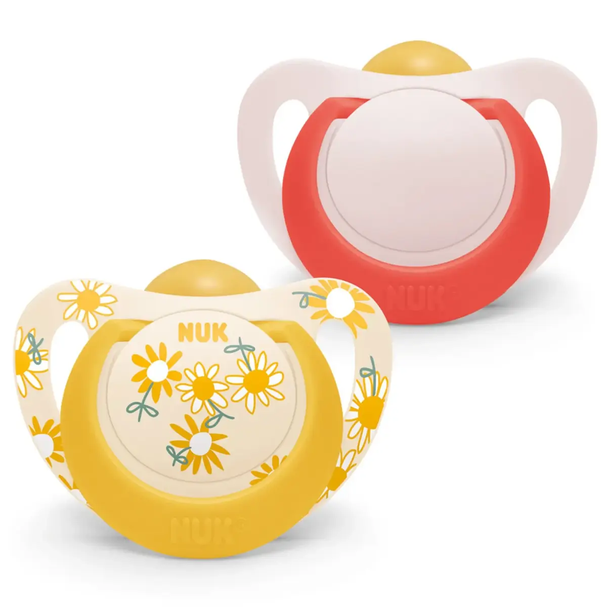 Nuk Star Kauçuk Emzik 2li 6-18 Ay Kız Nuk Star Kauçuk Emzik 2li 6-18 Ay Kız