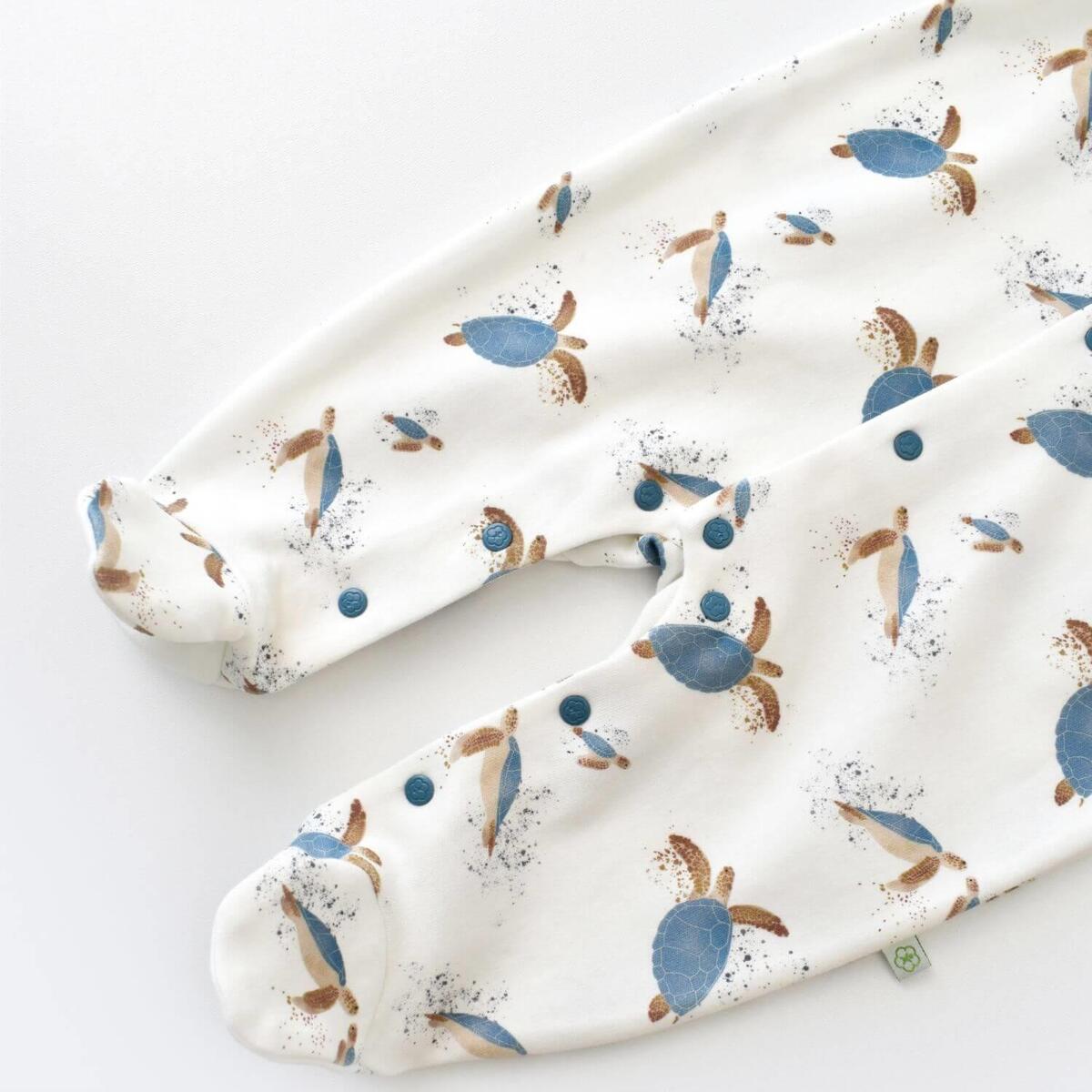 Bibaby Organik Tulum Takımı Tüllü Caretta In Live Ekru - İndigo