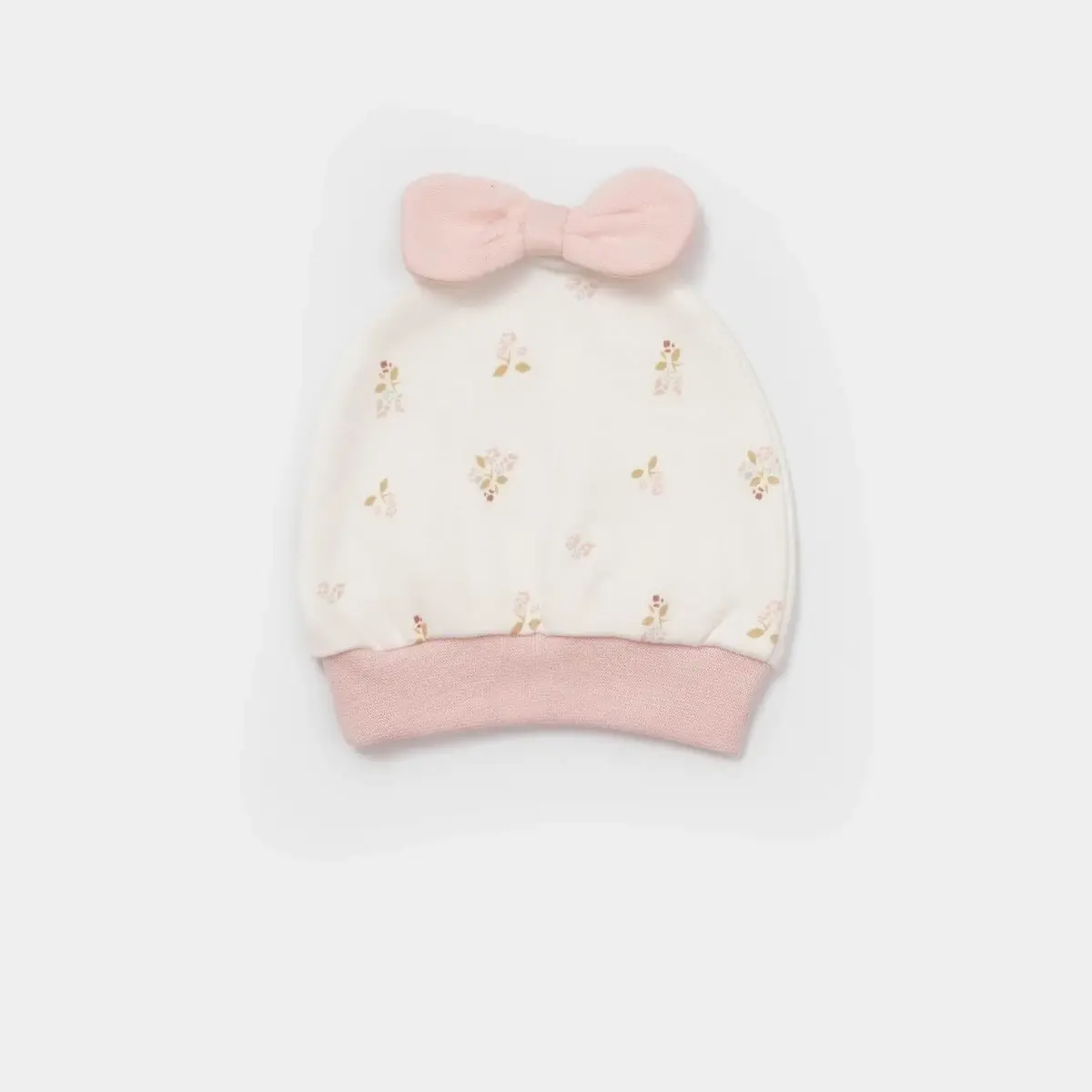 Bibaby Organik Zıbın Takımı Battaniyeli Tüllü The Flowers Ekru - Pembe