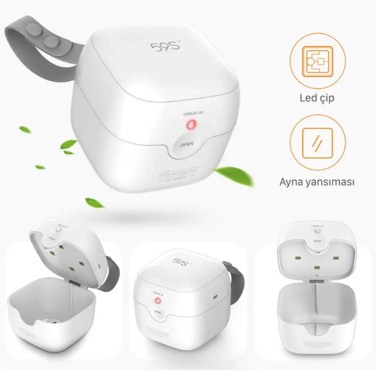 59S S6 Ultraviyole-C LED Mini Sterilizasyon Kutusu  