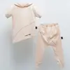 Moi Noi 2li Takım Şortlu Asimetrik Bej