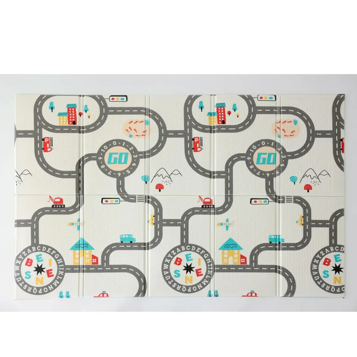 Coolmats Araba Yarışı Katlanabilir Oyun Matı 200x130x1 cm