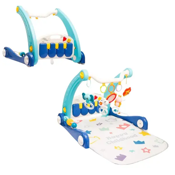 Babycim 2'si Bir Arada Aktivite Halısı&İlk Adım Arabası Mavi