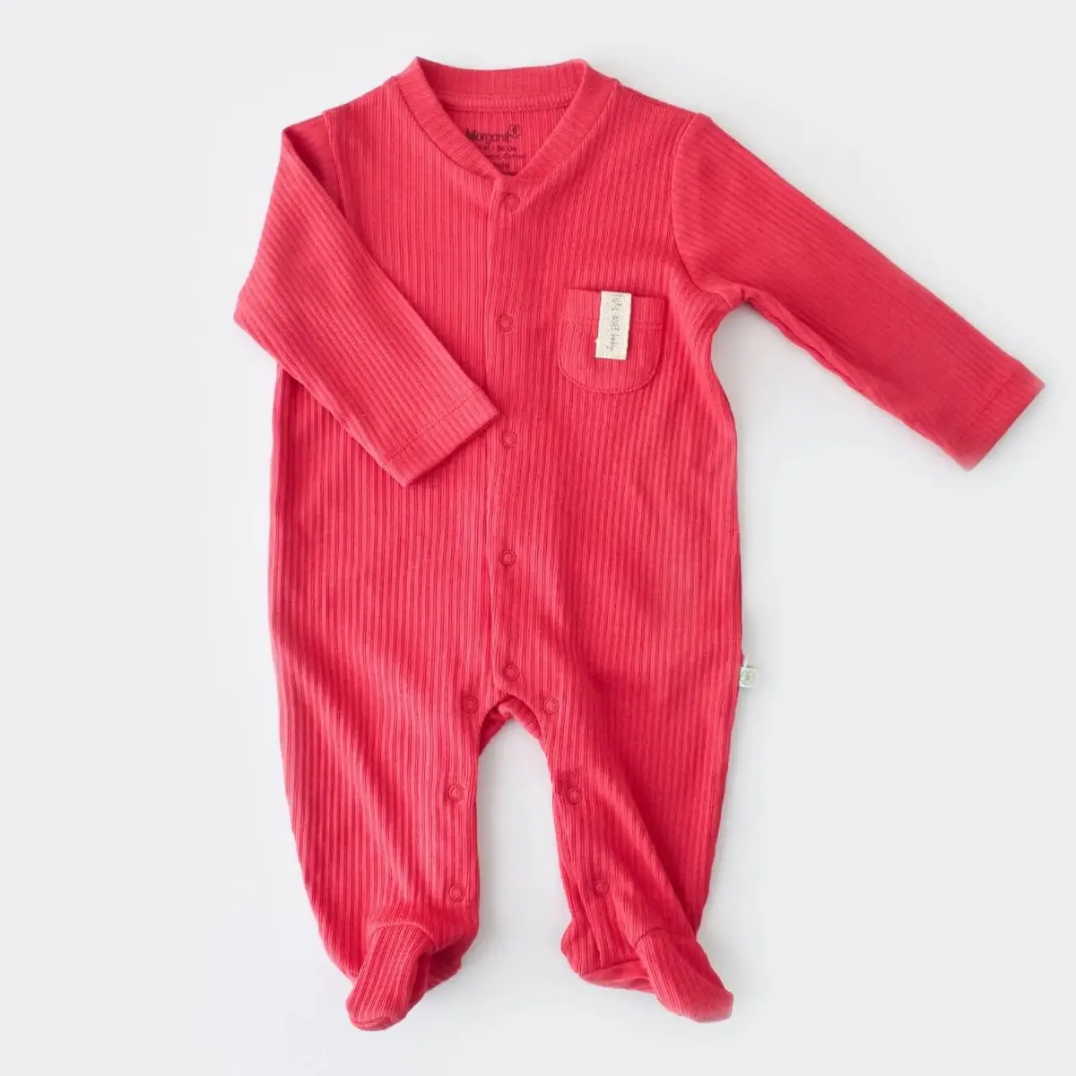 Bibaby Organik Tulum Relax Modal Kırmızı Bibaby Organik Tulum Relax Modal Kırmızı