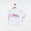 Bebolly T-Shirt Summer Baskılı Beyaz