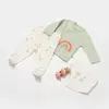 Bibaby Organik 3lü Takım Tiny Birds Ekru - Yeşil
