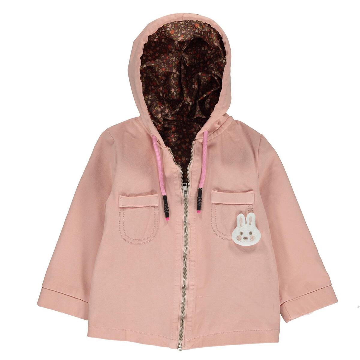 Overdo Ceket Kapüşonlu Renkli Pembe Overdo Ceket Kapüşonlu Renkli Pembe