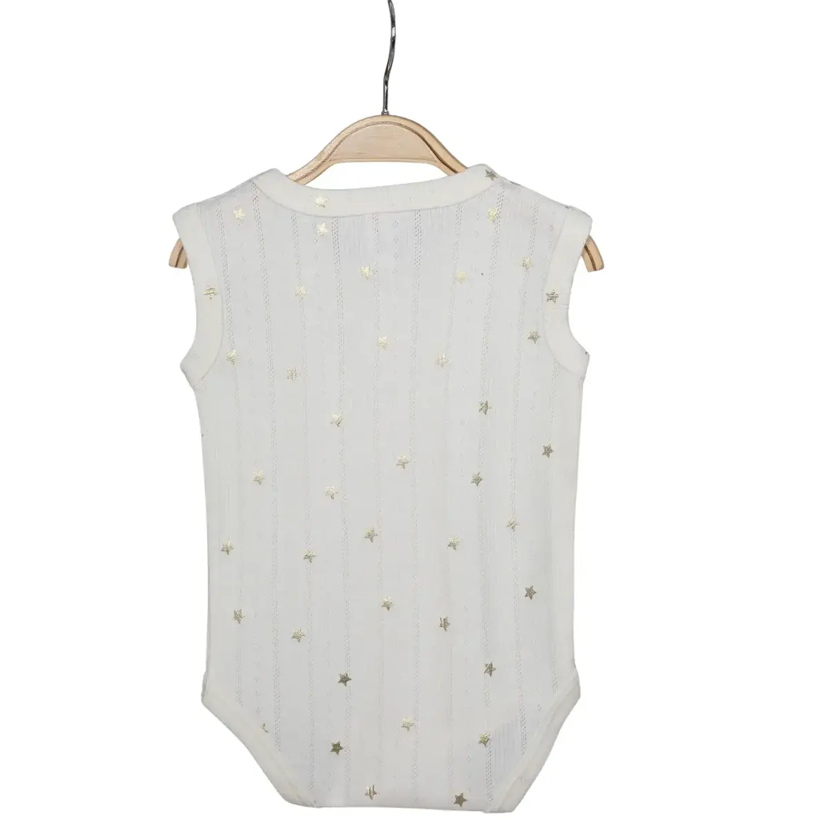 Hvc Atlet Body Jakarlı Yıldızlı Krem