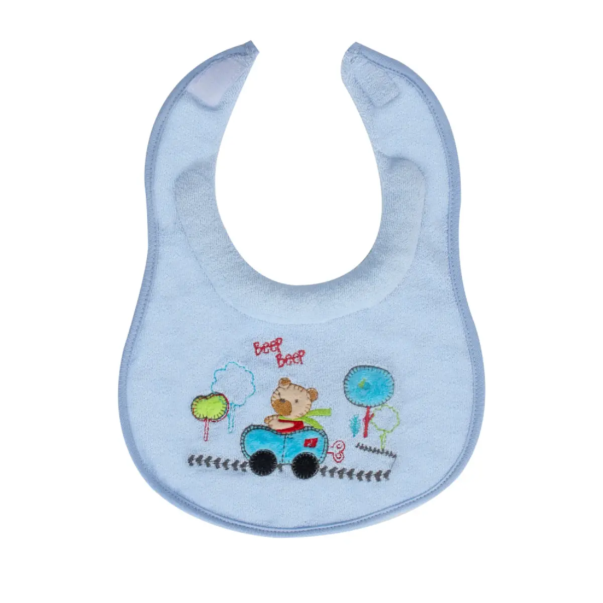 Sevi Bebe Ağız Salgı Önlüğü Arabalı Ayı Sevi Bebe Ağız Salgı Önlüğü Arabalı Ayı