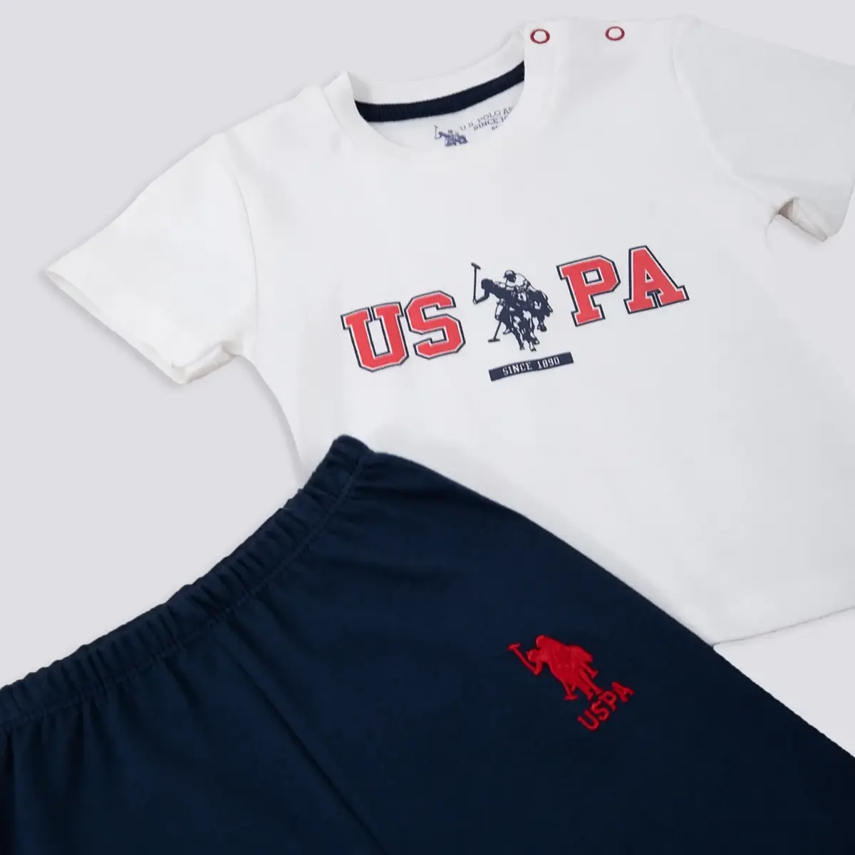 U.S. Polo 2li Takım T-Shirt Krem