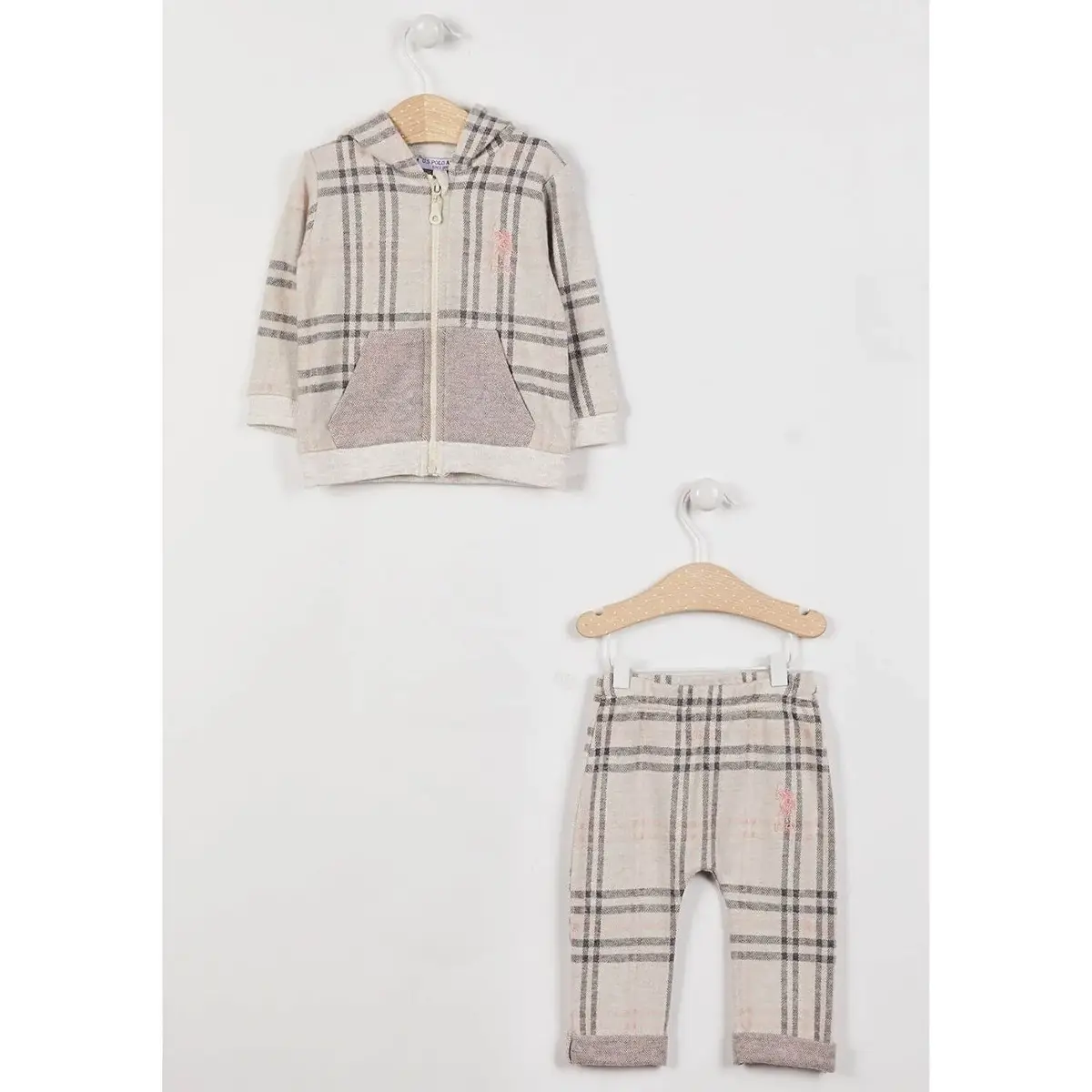 U.S. Polo 2li Takım Uzun Kol Krem Melanj