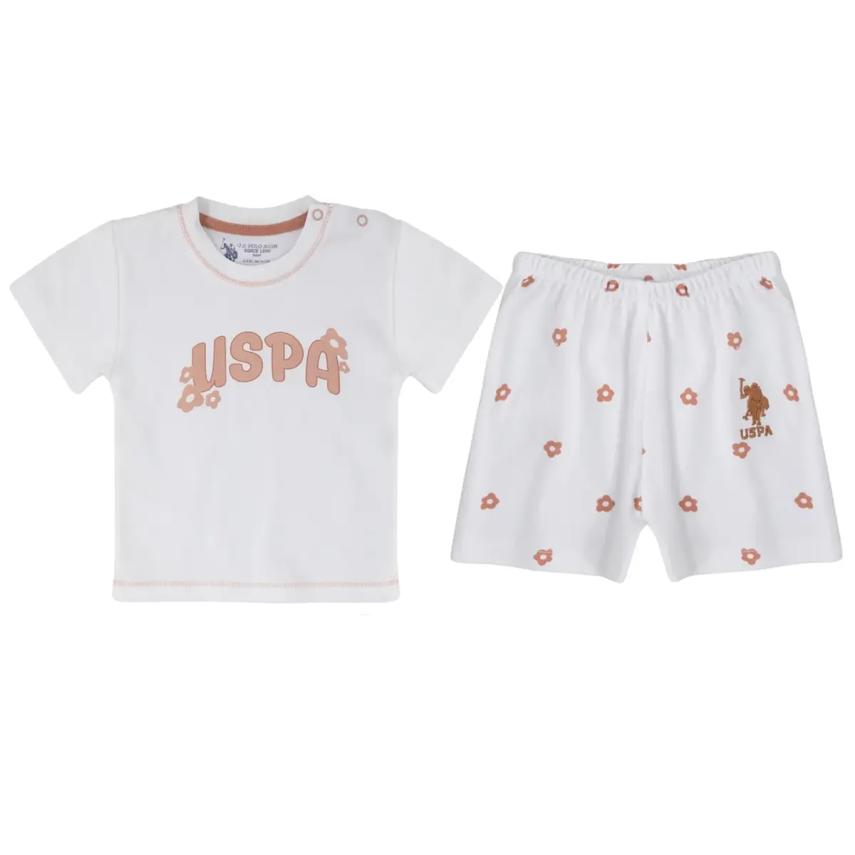 U.S. Polo 2li Takım T-Shirt Krem