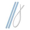 OiOi Temizleme Fırçalı Silikon Pipet 2li 6+ Ay Mineral Blue