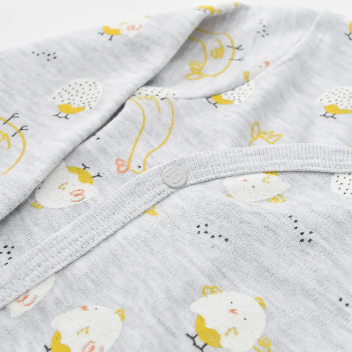 Bibaby Zıbın Takımı 3lü Chick And Chick Sarı - Kar Melanj