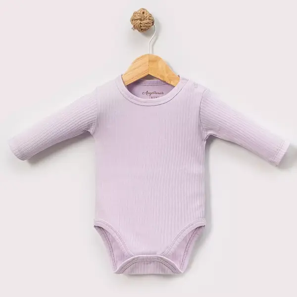 Angeltouch Body Uzun Kol Raporlu Lila
