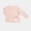 Bibaby Organik Pijama Takımı The Flowers Ekru - Pembe