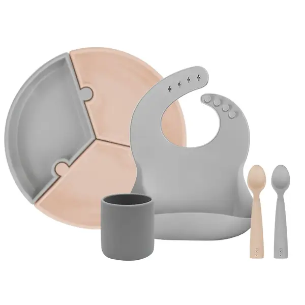 Oioi Beslenme Seti Powder Grey