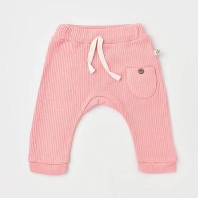 Bibaby Organik Pantolon Patiksiz Soft Modal Pembe