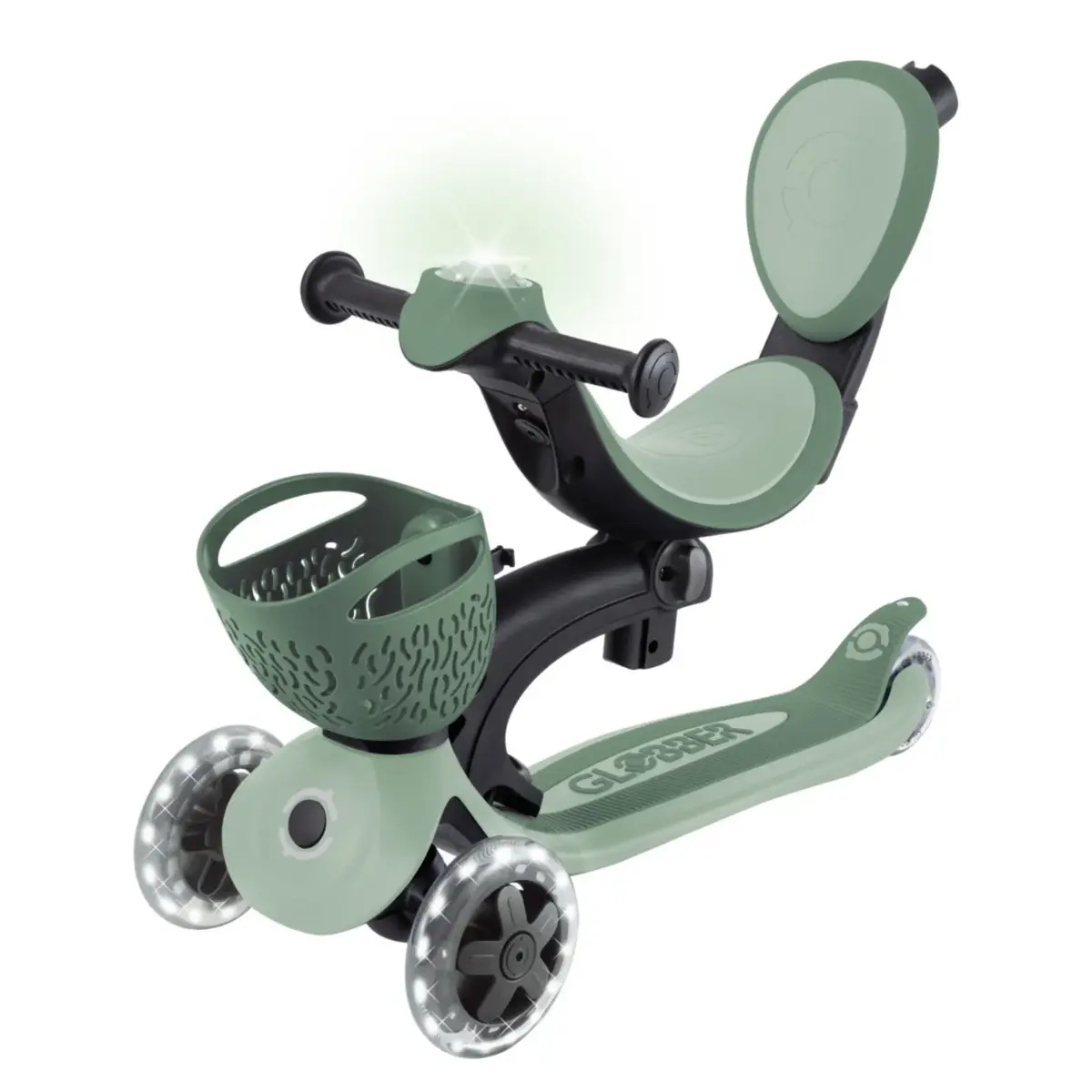 Globber Go Up Baby 360 Işıklı Scooter - Koyu Mint