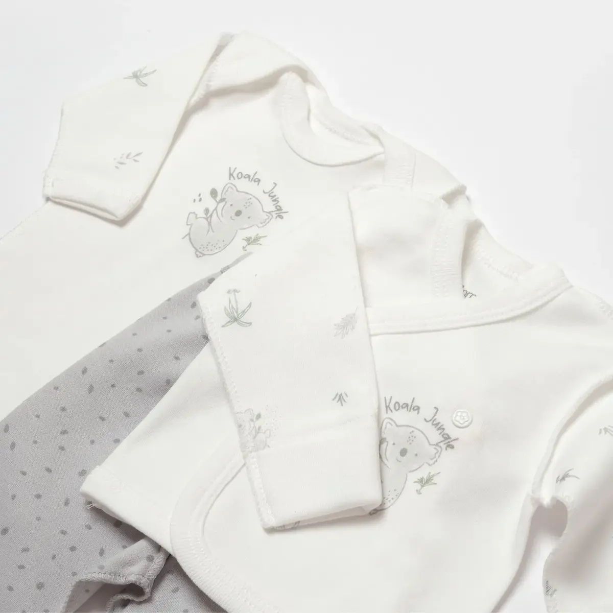Bibaby Organik Hastane Çıkışı 4lü  Koala Jungle Prematüre Gri